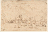 rembrandt-van-rijn-1653-the-proclamation-to-the-shepherds-art-print-fine-art-reproducción-wall-art-id-a7gce2xjd