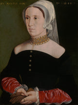 1540年代-1544年肖像的女人的艺术打印精细艺术复制墙艺术id a7gk7yons