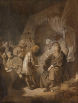 rembrandt-van-rijn-1633-joseph-pripoveduje-svoje-sanje-staršem-in-bratom-umetniški-tisk-lepe-umetniške-reprodukcije-stenske-art-id-a7hfimuxj