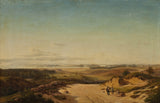 frits-grove-1843-uitsig-vanaf-baunebjerg-by-horsens-fjord-kunsdruk-fynkuns-reproduksie-muurkuns-id-a7hu4j3uo