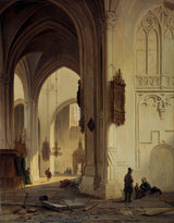 巴塞洛缪斯-约翰内斯-范霍夫-1844-kerkinterieur-艺术印刷-美术复制品-墙艺术-id-a7imovnw2