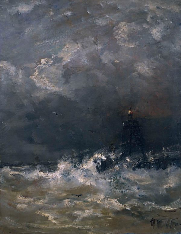 hendrik-willem-mesdag-1900-lighthouse-in-breaking-waves-art-print-fine-art-reproduction-wall-art-id-a7ipfwpl2