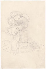 约瑟夫-以色列-1834-缝纫机后面的女人-艺术印刷-精美艺术-复制品-墙艺术-id-a7jwe7dvs