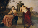 ludwig-mayer-1873-alegória-hudby-a-maľby-umelecká-tlač-výtvarná-umelecká reprodukcia-nástenného-art-id-a7kos4pi6