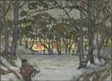Анна-Boberg-1921-зима-проучване-от-Djurgården-Стокхолм-арт-печат-фино арт-репродукция стена-арт-ID-a7lnrcfbh