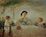 anton-romako-1873- האמנים-המשפחה-בארוחת הבוקר-אמנות-הדפס-אמנות-רבייה-קיר-אמנות-id-a7npjqfdi