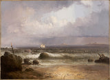 托马斯·多伊1835即将来临的拟南纳赫特海滩与一个夏季淋浴艺术打印精细艺术复制墙艺术ID a7nul0vjr