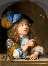 卡斯帕-內切爾-1670-男孩吹泡泡藝術印刷美術複製牆藝術 id-a7ofbxknm