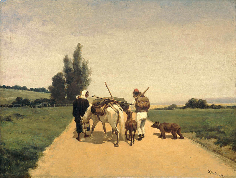 karel-frederik-bombled-1881-gypsies-on-the-road-art-print-fine-art-reproduction-wall-art-id-a7paluj4m