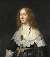 米歇爾·詹斯·範·米爾維爾特-1640-亨里克·霍夫特的妻子埃傑·哈塞拉爾的肖像-藝術印刷品-精美藝術-複製品-牆藝術-id-a7qbe9zz6