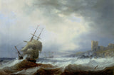 john-wilson-carmichael-1845-buques-batiendo-fuera-de-lee-shore-art-print-fine-art-reproducción-wall-art-id-a7qe9196s