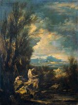 alessandro-magnasco-1700-landskab-med-saint-bruno-kunsttryk-fin-kunst-reproduktion-vægkunst-id-a7r0gimbb