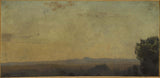 jean-jacques-henner-1859-paesaggio-italiano-stampa-d'arte-riproduzione-d'arte-arte da parete