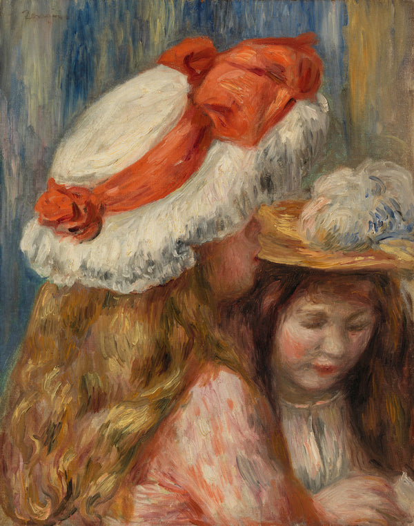 pierre-auguste-renoir-girls-with-hats-hats-girls-art-print-fine-art-reproduction-wall-art-id-a7s6g935x