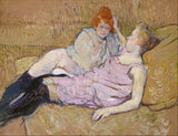 亨利·德·图卢兹·劳特雷克1894年沙发艺术印刷精美的艺术复制墙艺术ID A7TD59BPM