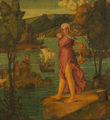 未知-1510-站在水邊的女人-藝術印刷品-精美藝術-複製品-牆藝術-id-a7tpgfwj3