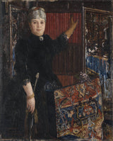 恩斯特·约瑟夫森1885年夫人卡洛琳·城堡艺术打印精美艺术复制品墙艺术ID A7U76YVdn