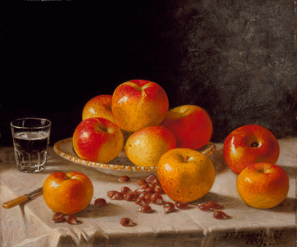 john-f-francis-1859-still-life-apples-and-chestnuts-art-print-fine-art-reproduction-wall-art-id-a7uba5l6b
