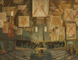 bartholomeus-van-bassen-1651-the-binnenhofi ridderzaal-suure-montaaži-kunsti-print-kaunite-kunst-reproduktsiooni-seina-art-id-a7zeur9a9 ajal