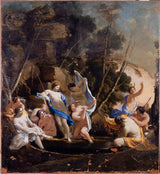 michel-dorigny-1635-diana-e-atteone-stampa-d'arte-riproduzione-d'arte-arte da parete