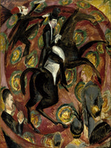 恩斯特·路德維希·基什內爾馬戲團騎手直舞者帶響板反面藝術印刷精美藝術複製品牆藝術 id-a81m0b0xz