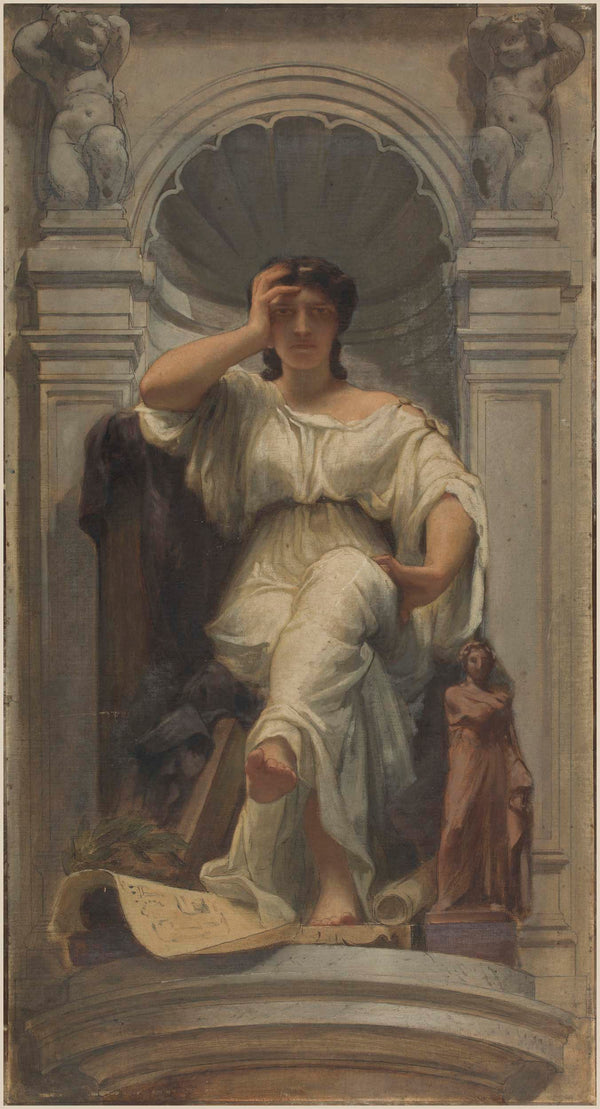 charles-louis-lucien-muller-1864-sketch-for-the-denon-pavilion-dome-at-the-louvre-the-thought-or-architecture-art-print-fine-art-reproduction-wall-art