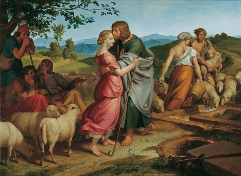joseph-von-fuhrich-1836-jacob-meeting-rachel-by-the-flocks-of-her-father-art-print-fine-art-reproduction-wall-art-id-a824rftp8