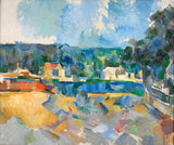 保罗·塞尚1905年在河岸上的艺术印刷精美的艺术复制品墙艺术ID a82bfv8hh