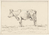 吉恩·伯纳德（Jean-Bernard）1775年站立的牛左艺术印刷精美的艺术复制品墙壁艺术ID A833ontrk
