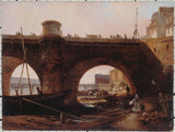 anonymous-1830-the-pont-neuf-seen-from-the-shore-on-the-right-bank-1830-art-print-fine-art-reproduction-wall-art