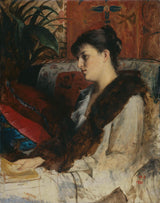玛丽·康斯坦丁·巴什基尔斯泰夫（1881），艺术家的姐姐在法律上打印精美的艺术复制品墙上艺术IDa86clsobj