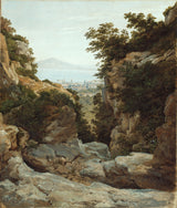 heinrich-reinhold-1821-italiensk-landskapskonst-tryck-fin-konst-reproduktion-väggkonst-id-a884377jo