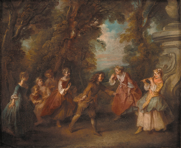 nicolas-lancret-1743-children-playing-in-the-open-art-print-fine-art-reproduction-wall-art-id-a8a1yodf4