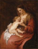 安东尼·范·戴克1620处女和儿童艺术印刷精美的艺术复制品墙艺术ID a8ajk722k