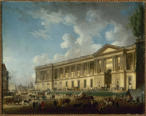 pierre-antoine-demachy-1773-the-colonnade-of-the-louvre-newly-released-art-print-fine-art-reproduction-wall-art