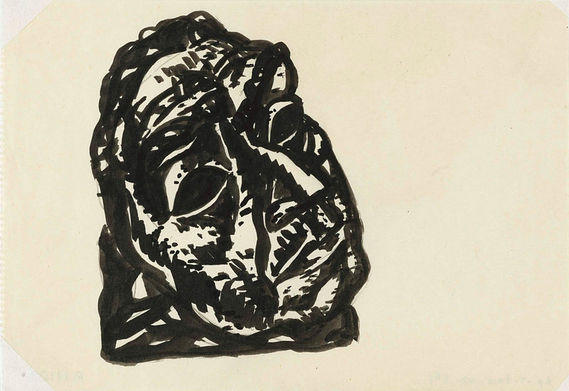 leo-gestel-1930-head-of-a-guy-obliquely-to-the-upper-right-looking-art-print-fine-art-reproduction-wall-art-id-a8cphx3im