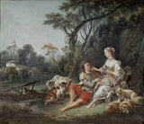 francois-boucher-1747-认为他葡萄干艺术印刷精美的艺术复制品墙艺术id-a8csy9x0q