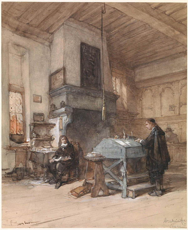 johannes-bosboom-1827-archives-to-veere-with-figures-in-the-seventeenth-century-costume-art-print-fine-art-reproduction-wall-art-id-a8f8xf3oc