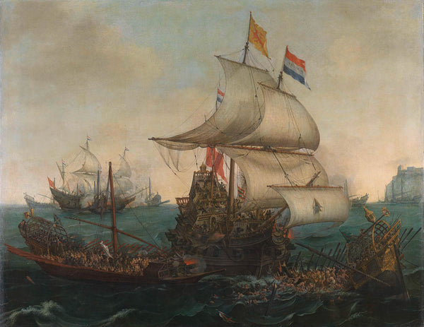 hendrik-cornelisz-vroom-1617-dutch-ships-running-down-spanish-galleys-off-the-english-art-print-fine-art-reproduction-wall-art-id-a8galum6l
