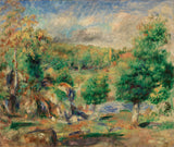 Pierre-Auguste-Renoir-1892-kastanje-trær-Pont-Aven-kastanje-Pont-Aven-art-print-kunst--gjengivelse-vegg-art-id-a8htkieuw