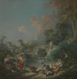 弗朗索瓦-布歇-1768-washerwomen-藝術印刷-美術複製-牆壁藝術-id-a8i1phd80