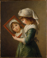 elisabeth-louise-vigee-le-brun-1787-julie-le-brun-1780-1819-looking-in-a-mirror-art-print-fine-art-reproduction-wall-art-id-a8i5tmdqi