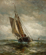亨利·蔡斯-1882-奔向錨地藝術印刷品美術複製品牆藝術 id-a8ielxiud