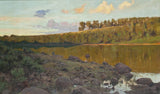 Gottfrid-kallstenius-1898-森林中的湖艺术印刷美术复制品墙艺术 id-a8ipumxkr