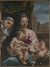 rutilio-manetti-1608-կույս-և-երեխա-երիտասարդ-սուրբ-ջոն-մկրտչի-և-սուրբ-Քեթրին-Սիենայի-արվեստ-տպագիր-գեղարվեստական-վերարտադրում-պատի-արվեստ- id-a8iu4879e