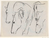 leo-gestel-1891素描表研究马匹的艺术印刷精美的艺术复制品墙壁艺术ida8m3m88xw