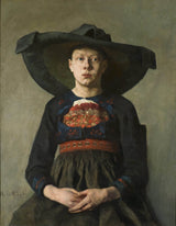漢娜·赫希·保利-1887-a-巴伐利亞-農民女孩藝術印刷美術複製品牆藝術 id-a8nya5gs4