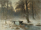 Лоуис-Апол-1875-јануар-вече у шуми Хага-Арт-штампа-ликовна-репродукција-зид-уметност-ид-а8п286586