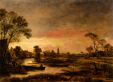 aert-van-der-neer-1650-river-landscape-art-print-fine-art-reprodução-wall-art-id-a8q16s39t