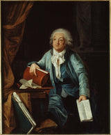 洛朗·达博斯-1791-米拉博的肖像-1749-1791-在他的研究艺术印刷品美术复制品墙壁艺术中